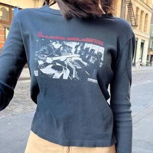 Radio Silence Long sleeve tee Brandy Melville